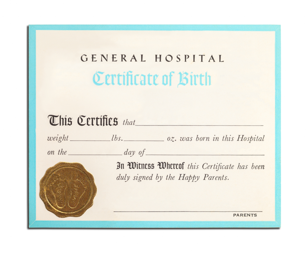 Old Birth Certificate Template In Certificate Templates My XXX